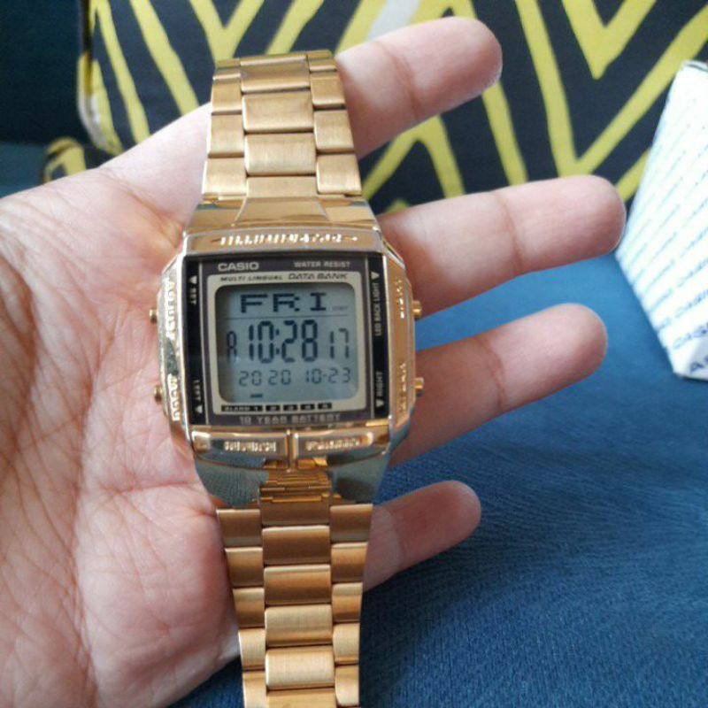 preloved watch casio db 360 gold vintage original