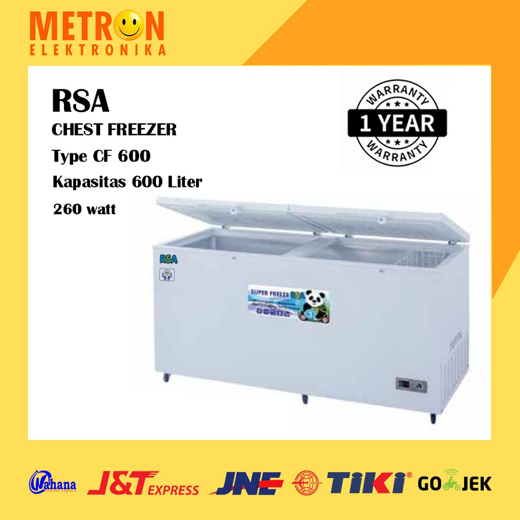 RSA CF 600 - CHEST FREEZER 600 LT / FREEZER BOX / CF600