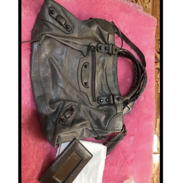 Balenciaga tas preloved kulit ori city gray