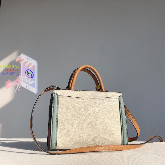 Coach 1426 Micro Zoe Crossbody In Colorblock Chalk Multi