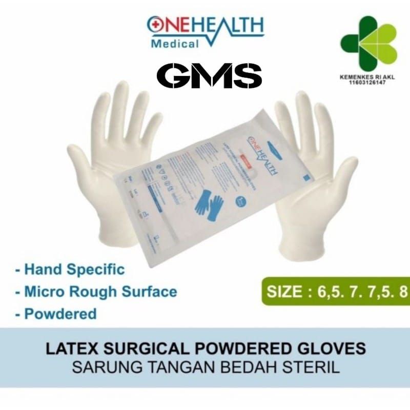 Sarung Tangan Steril Per Pasang / Surgical Gloves Sterile