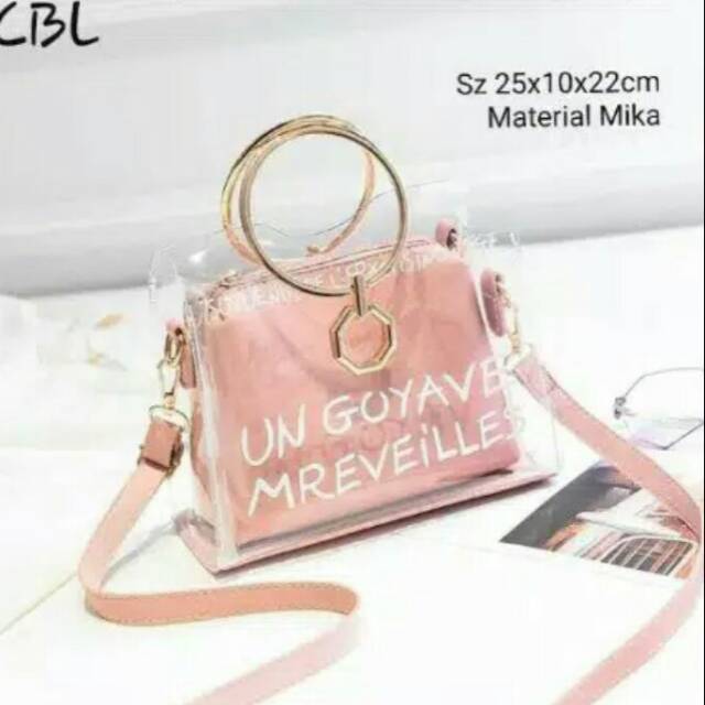 tas transparan Sling bag