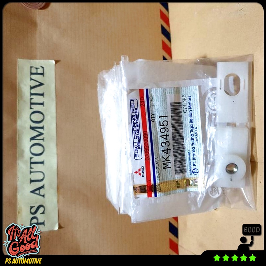 Glass Holder / Rel Kaca Pintu Mitsubishi Canter Original Mk434951