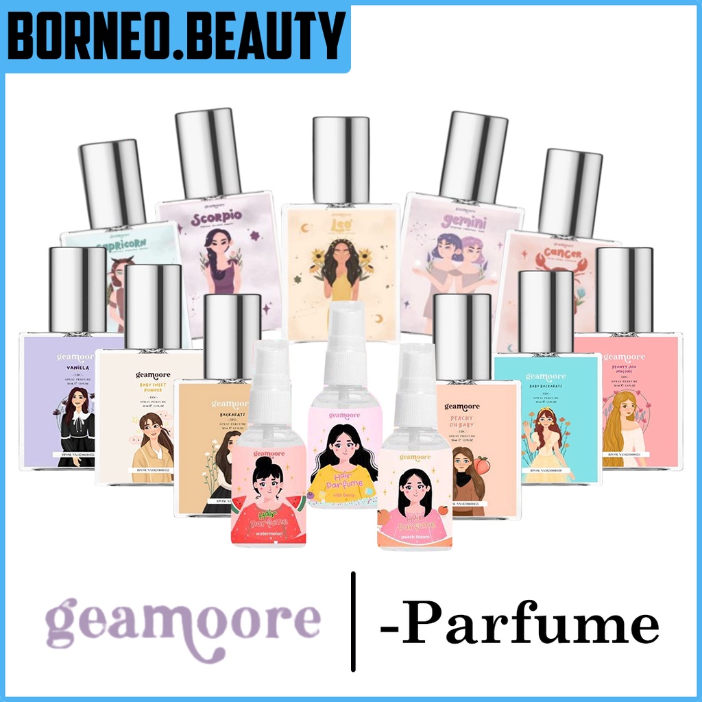 GEAMOORE Parfume Rambut 30ml / Body Parfume Zodiac series 15ml / EDC Parfume Series /  ADDICTED EDC 