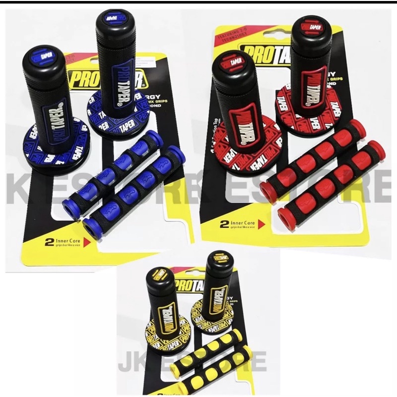 [PAKET HEMAT] Handgrip Motor PROTAPER Cover Karet Gas ANTI SLIP -Model Terbaru FREE Karet Handle Rem