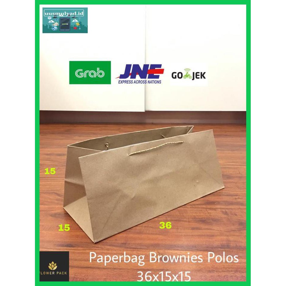 

Gt7Fher- Paperbag Brownies Polos 36X15X15 Tas Kertas Bronis Brownis Kue Dusnasi F68Fgio-