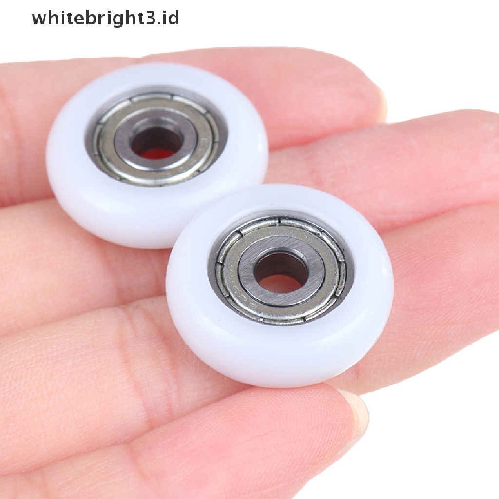 (whitebright3.id) 2 / 5 / 10 Pcs Roda roller Geser Pengganti Bahan Plastik Untuk Pintu shower