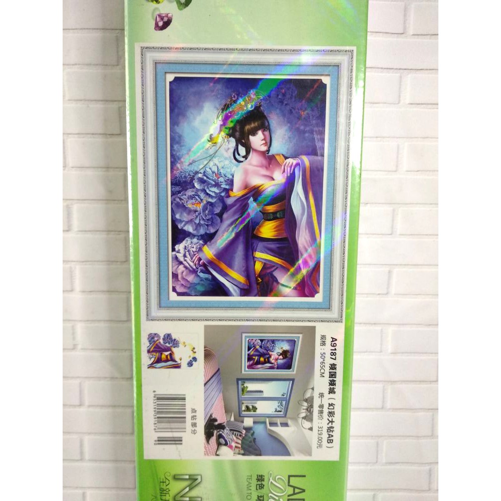 Paket DIY Craft Diamond Painting A9187 Oriental Lady Girl Princess