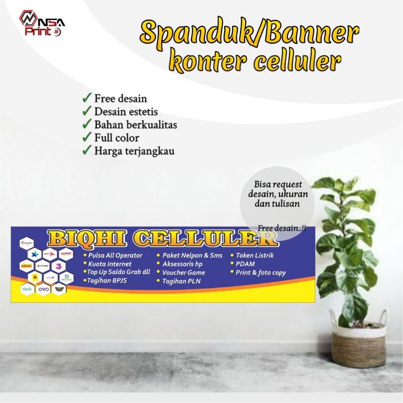 Jual Cetak Banner Spanduk Spanduk Jual Pulsa Kuota Internet Spanduk Warung Jajanan Minuman