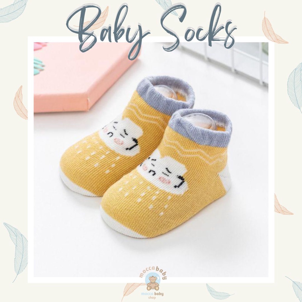 MBSS - Kaos Kaki Bayi Anak Laki Laki Perempuan Import Berkualitas newborn - 12 Bulan / COBY