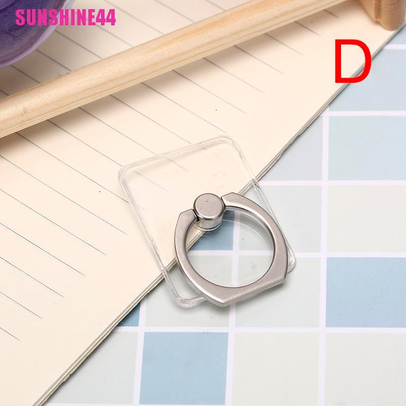 (SUN44) 1pc ring stand holder Transparan Untuk Handphone