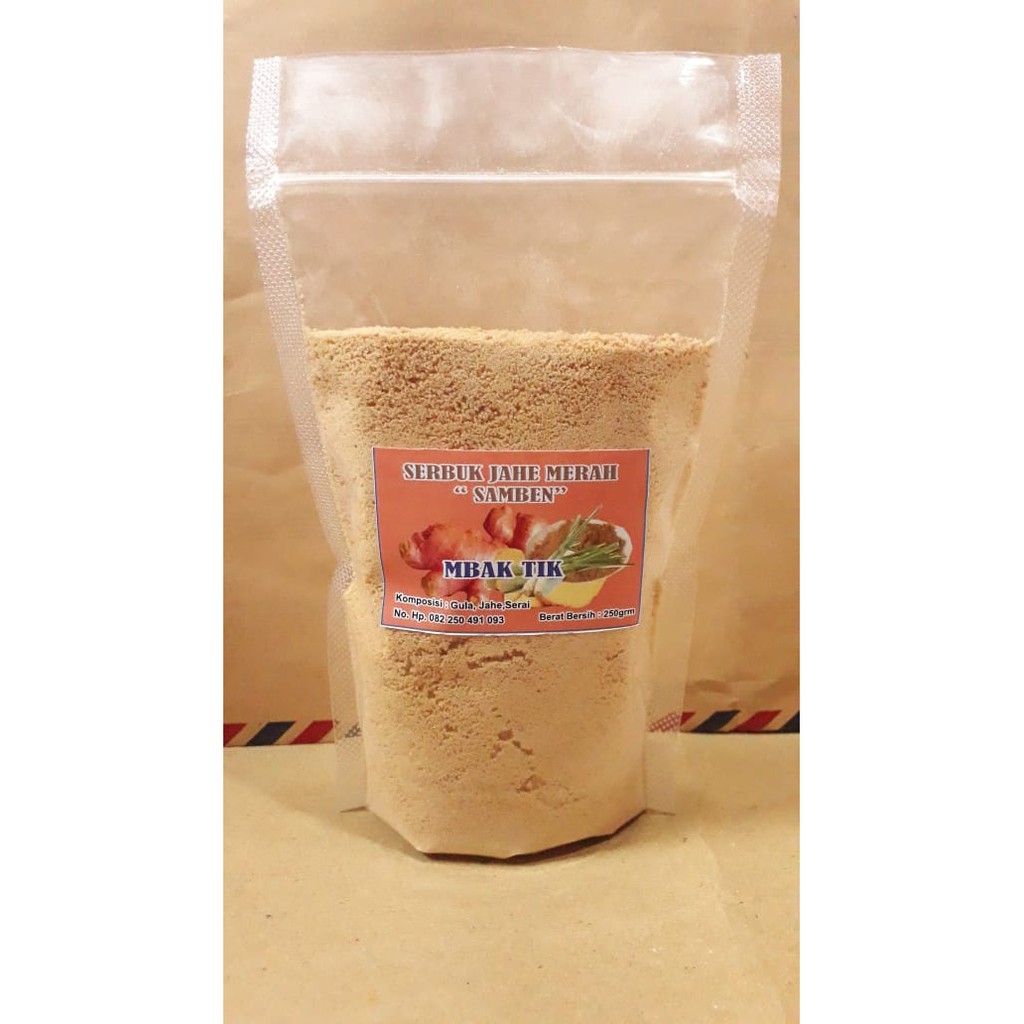 

SERBUK JAHE MERAH ASLI 100% BANYAK KHASIAT 500 GRAM