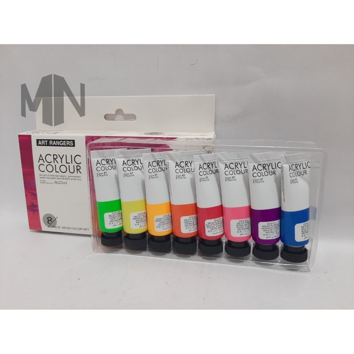 

Cat Akrilik Art Rangers Neon 8x22ml/ 8 warna
