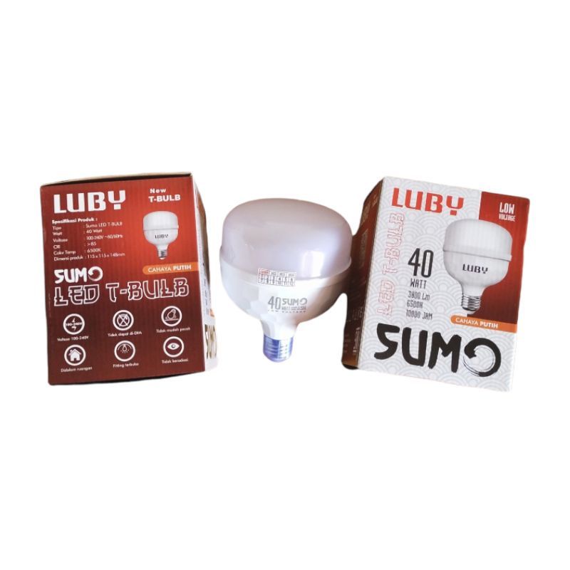 LAMPU LED BOHLAM LUBY SUMO 12W,16W 22W,30W,40WATT Putih Lampu bulb garansi 1 tahun