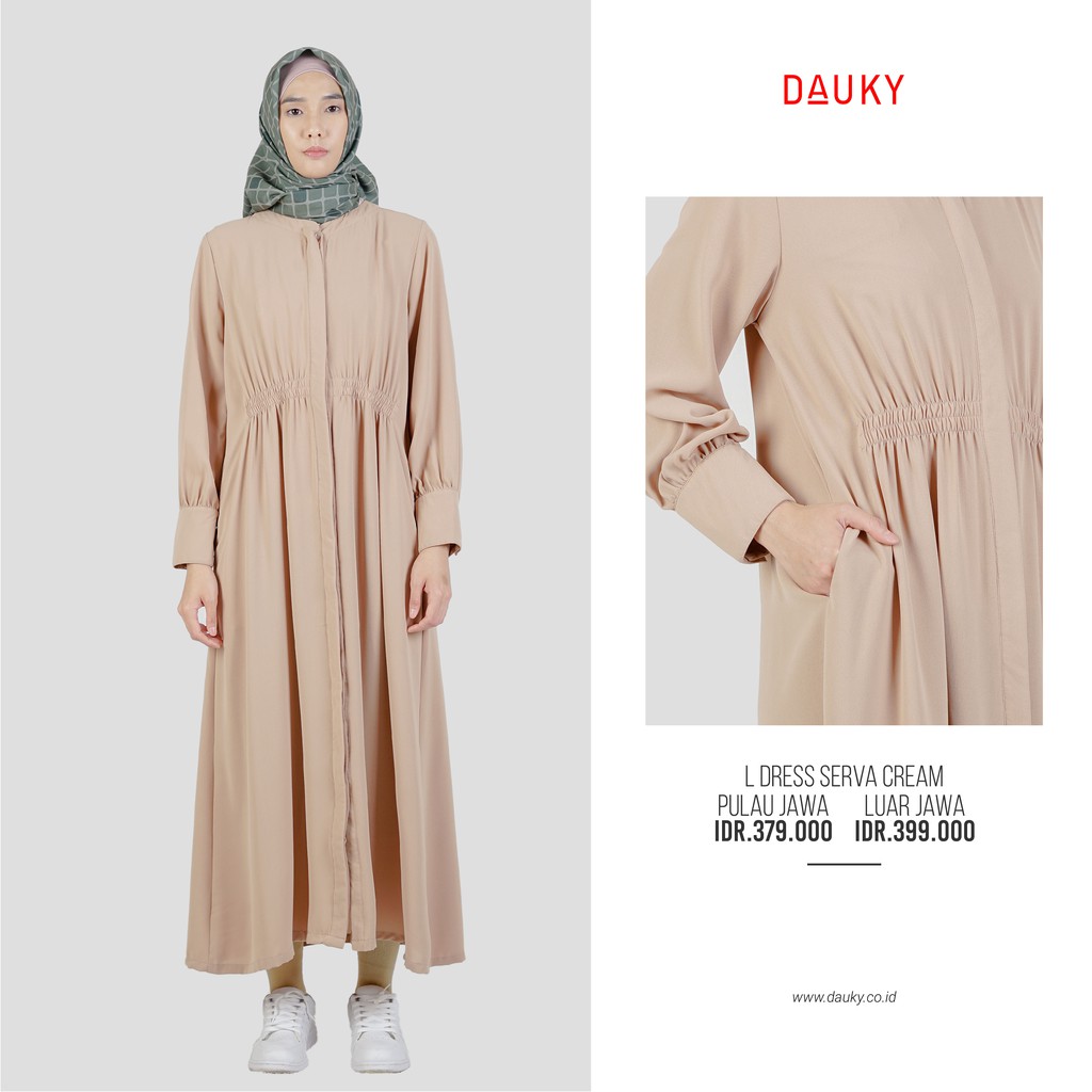 L Dress Serva Cream Dauky