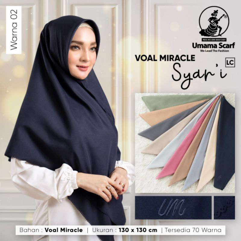 Voal Miracle Syar'i plain `By Umama