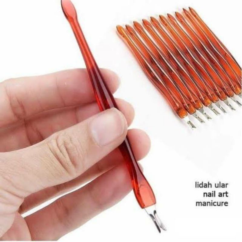LIDAH ULAR/ NAIL CULTICLE TOOL /ALAT MANICURE