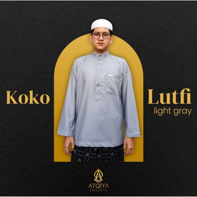 Baju Koko Atqiya Lufthi/ Koko New/ Baju Muslim Pria.