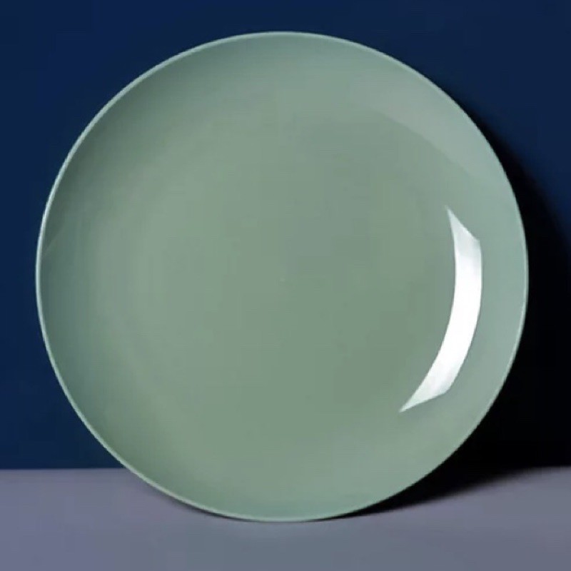 [LULU] PIRING MAKAN BPA FOOD GRADE BAHAN PLASTIK PP / FOOD PLATE-HIJAU