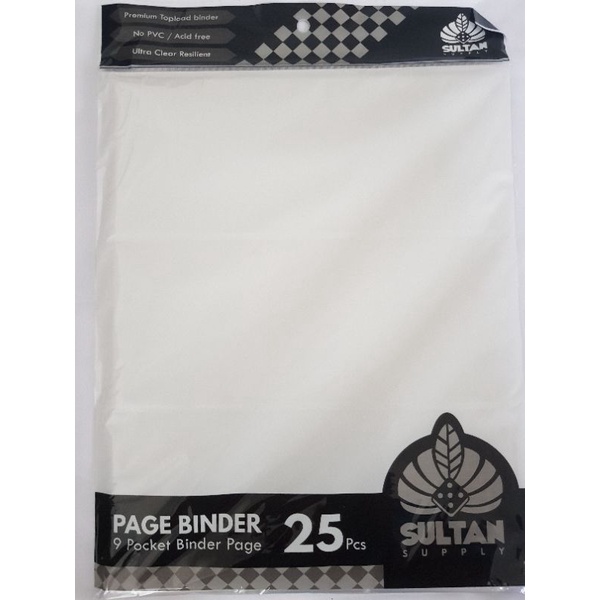 sultan page binder a4 9p/ sleeve binder a4 9p/ sultan pocket binder/ sleeve photocard binder a4 9p