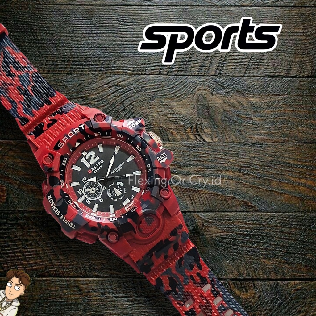 JAM TANGAN ARMY LORENG ANTI AIR WATER RESIST PRIA LAKI LAKI COWO COWOK KEREN UNTUK OLAHRAGA