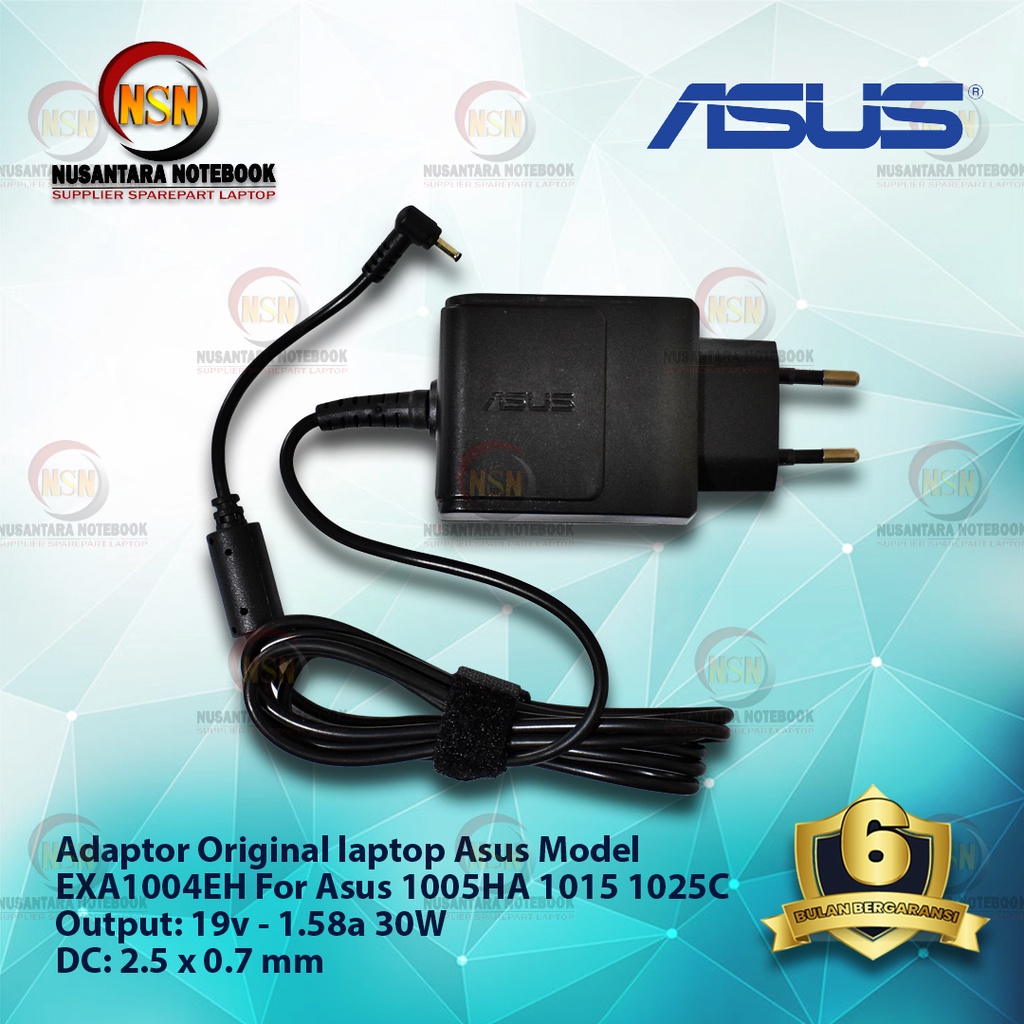 Adaptor Original Asus 19v - 1.58a 30W For Asus 1005HA 1015 1025C