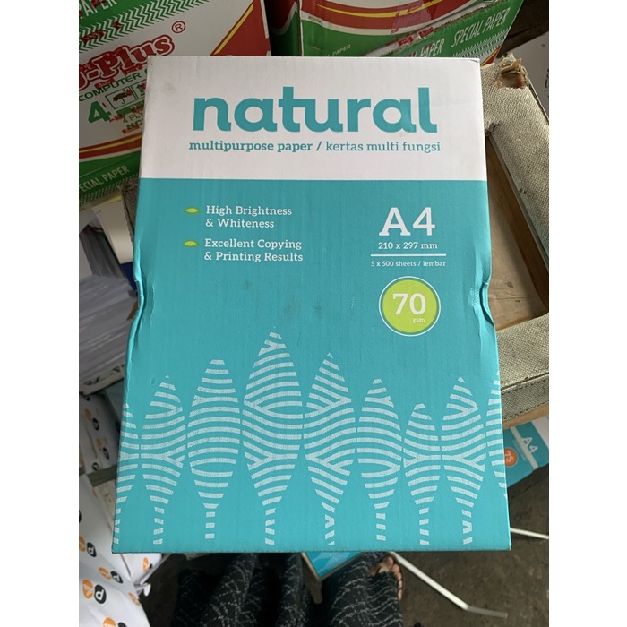 

(BISA COD) Kertas HVS 70gram A4 merk Natural