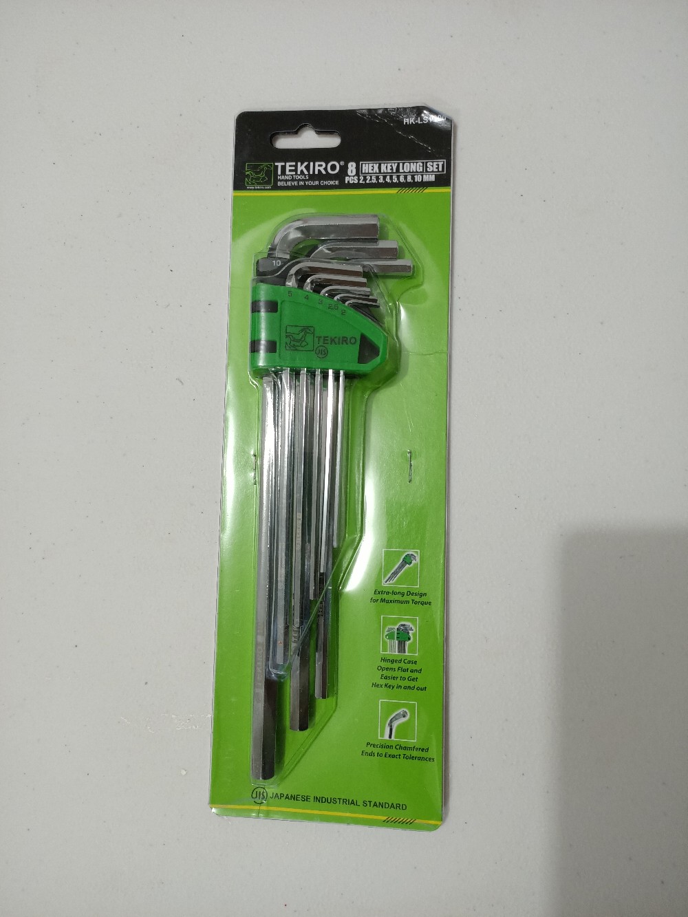 Kunci L Set 8pcs Panjang Tekiro