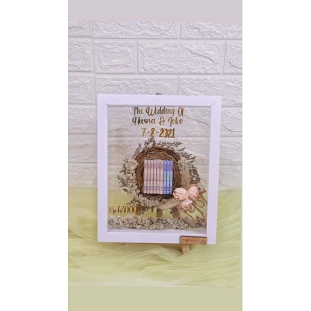 PO 3 hari hadiah birthday wedding engagement anniversary, frame mahar, logam mulia frame gift