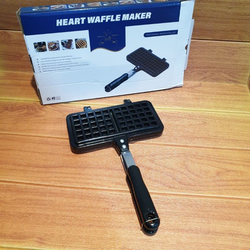 Waffle Maker Double Pan / Croufle Maker / Cetakan Waffle /Anti Lengket