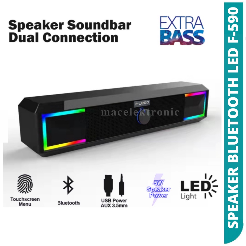 SPEAKER Soundbar BLUETOOTH TOUCH SREEN Dual Connection ORIGINAL 100% F-590BT