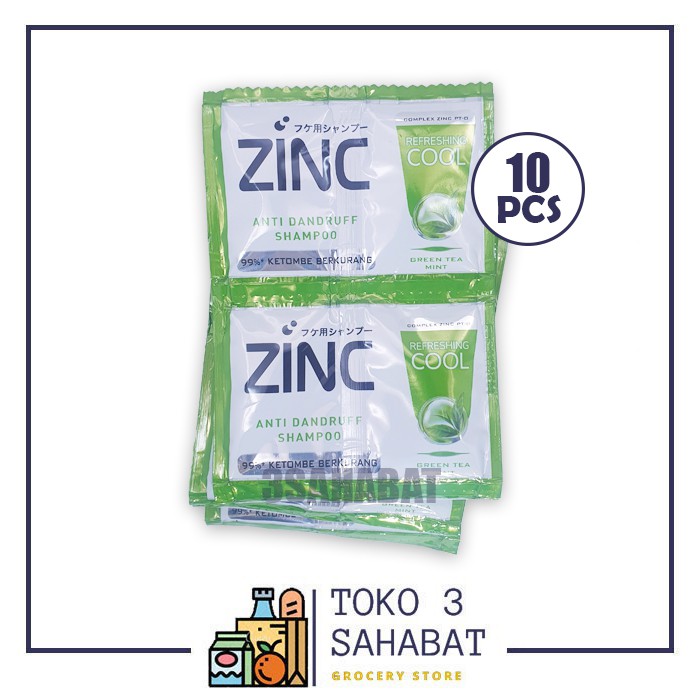 Shampoo Zinc Green Tea Mint Sachet