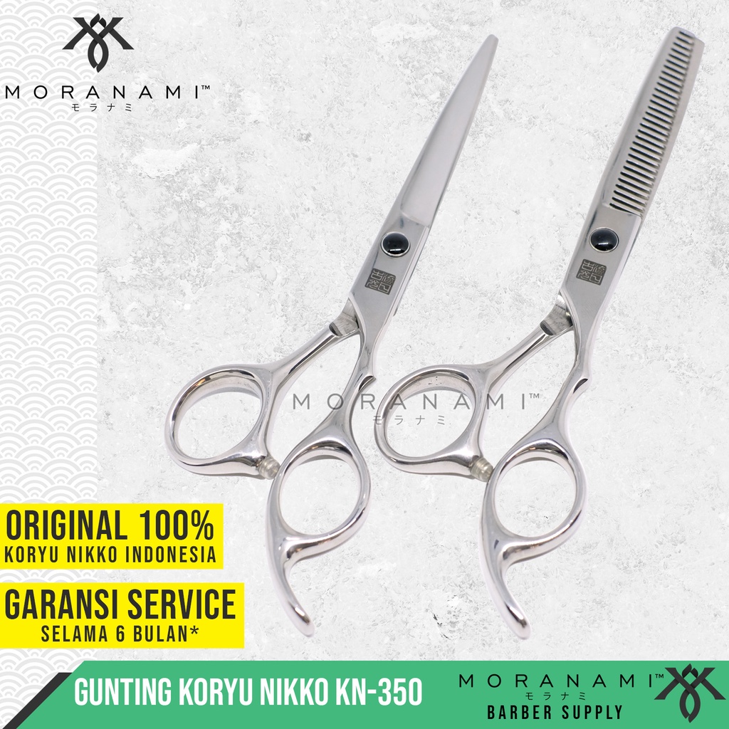 Gunting Koryu Nikko Gunting Potong Rambut Dan Gunting Sasak Rambut Set KN-350