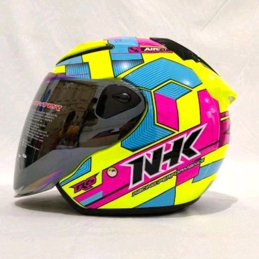 Helm Nhk R6 motif kaca pelangi