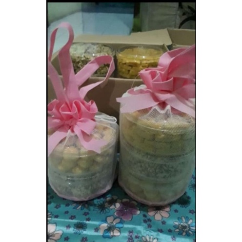 

Tas toples 2 susun 500 gram 10 pcs/kantong toples 2 susun 500 gram murah