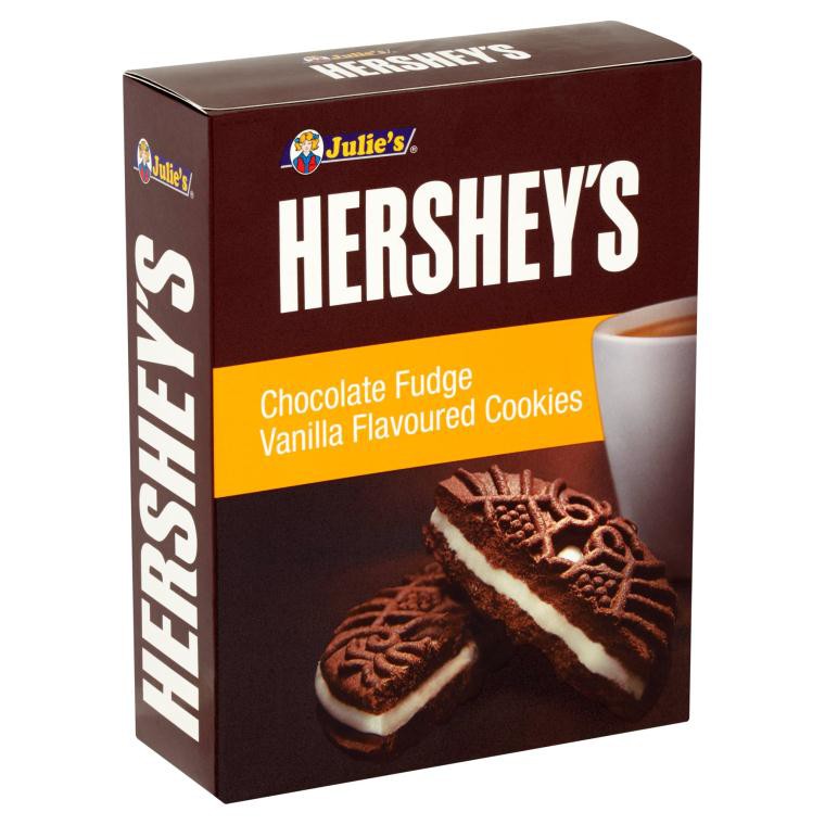 

Hershey's chocolate fudge vanilla flavoured cookies