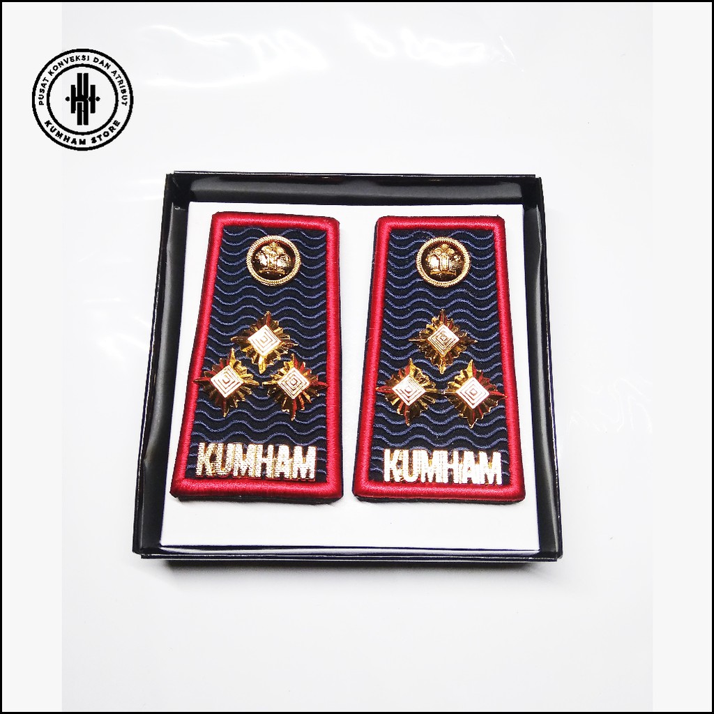 PANGKAT PDH 4B LIST MERAH - KEMENKUMHAM/LAPAS/IMIGRASI