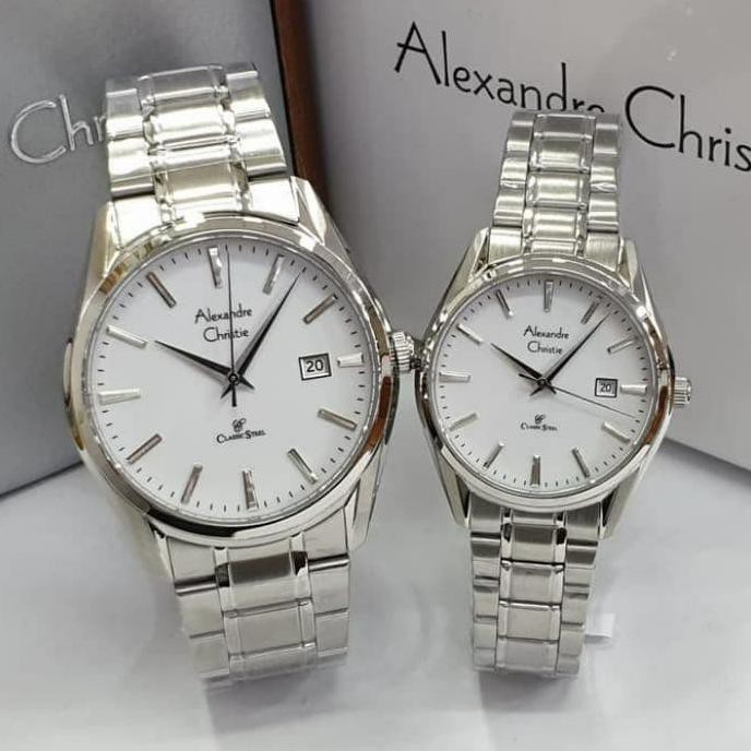 Jam Tangan Alexandre Christie Couple Ac 8554 Original Garansi 1 Tahun Toko.Feranika