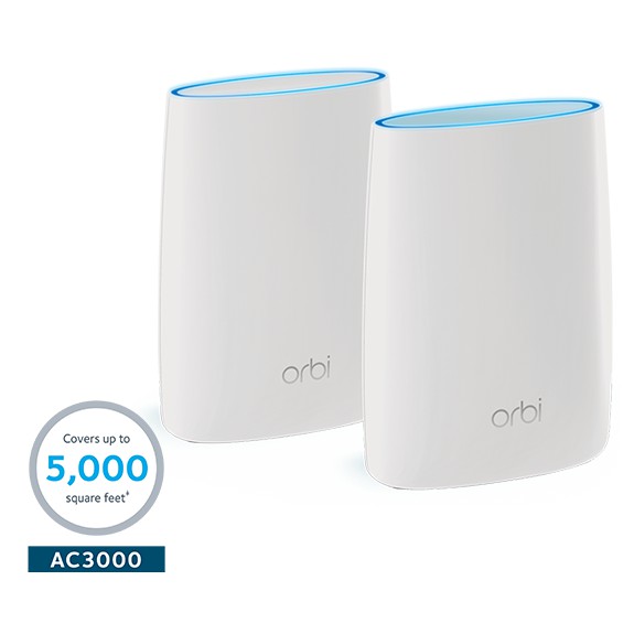 Netgear Orbi RBK50-100PES Home WiFi System -1Router + 1 Orbi Satelit