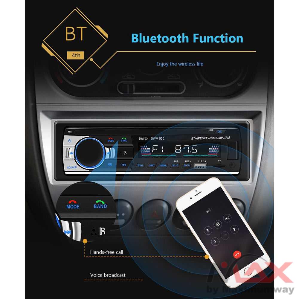 Taffware Tape Audio Mobil Bluetooth Car MP3 Player output 4X60W New JSD520 12V Car Radios Stereo FM MP3 Audio Player Support Bluetooth Phone with USB/SD MMC Port Car Electronics U-Disk Bluetooth MP3 Player Hands-free Car MP3 Stereo Audio FM Radio