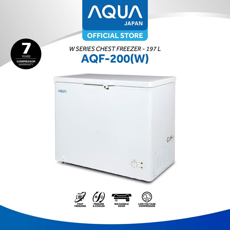 FREEZER BOX AQUA / CHEST FREEZER AQUA AQF200W / AQF 200W