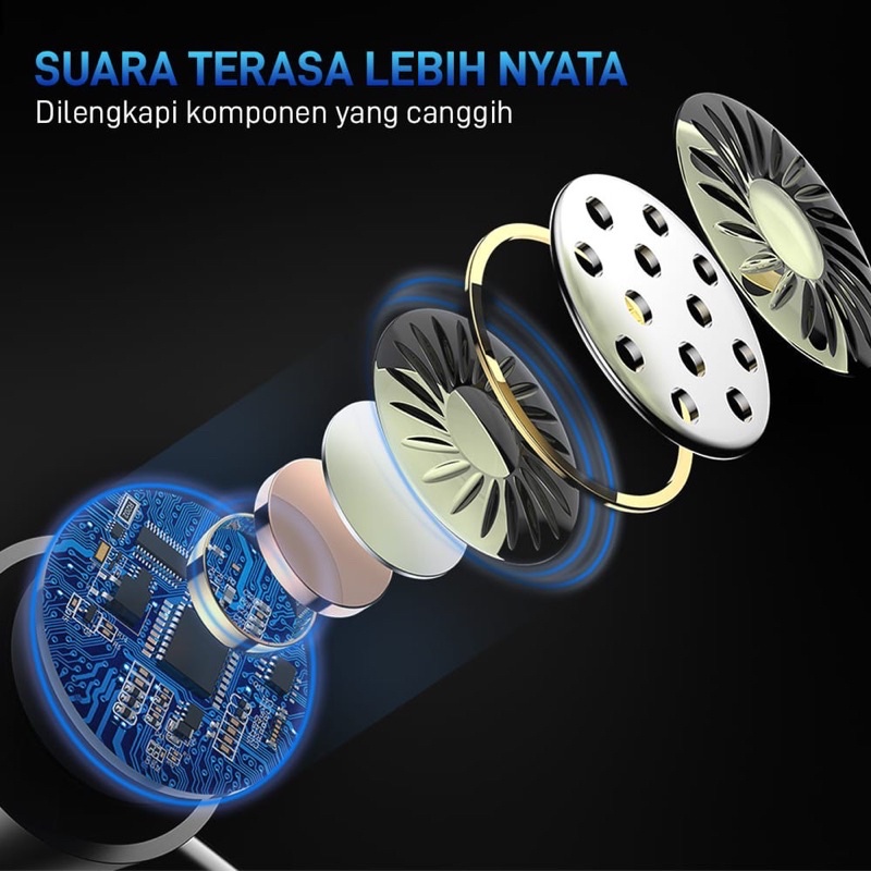 grosir handsfree hf D21 original pure bass earphone