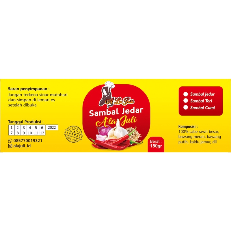 

Sambal Jedar A La Juli(PreOrder)