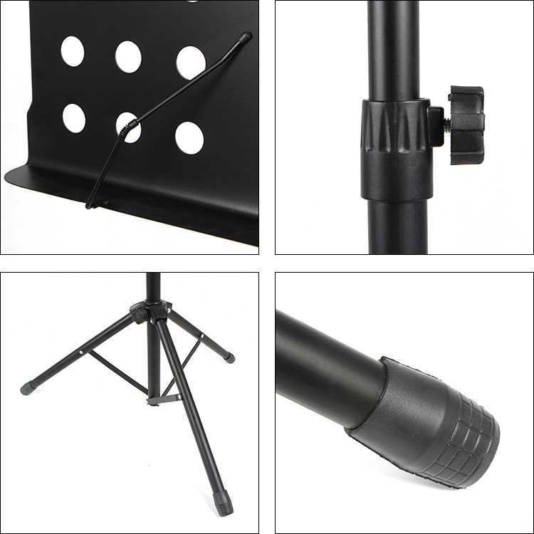 TaffSTUDIO Stand Partitur Sheet Musik - P-06-Hitam