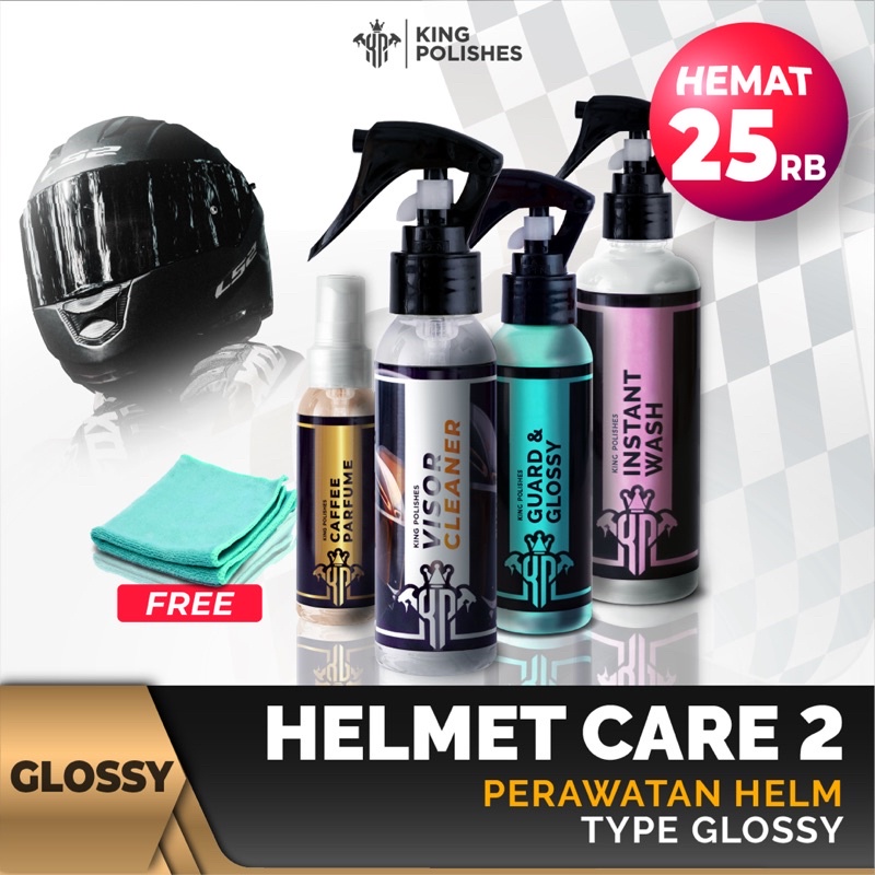 KING POLISHES Paket Helmet Care 2 - Paket Perawatan Helm Lengkap