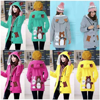 [ Jaket Funny LO ] pakaian sweater jaket distro wanita perempuan cewek cewe jepang korea funny