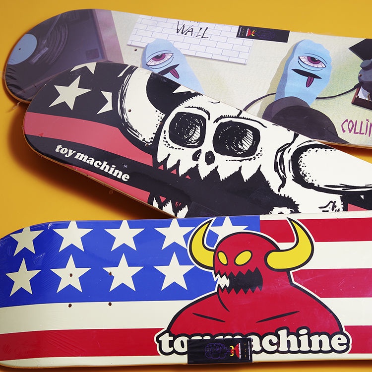 Toymachine 8.08.25 Papan Skateboard Pengganti Permukaan Elastis