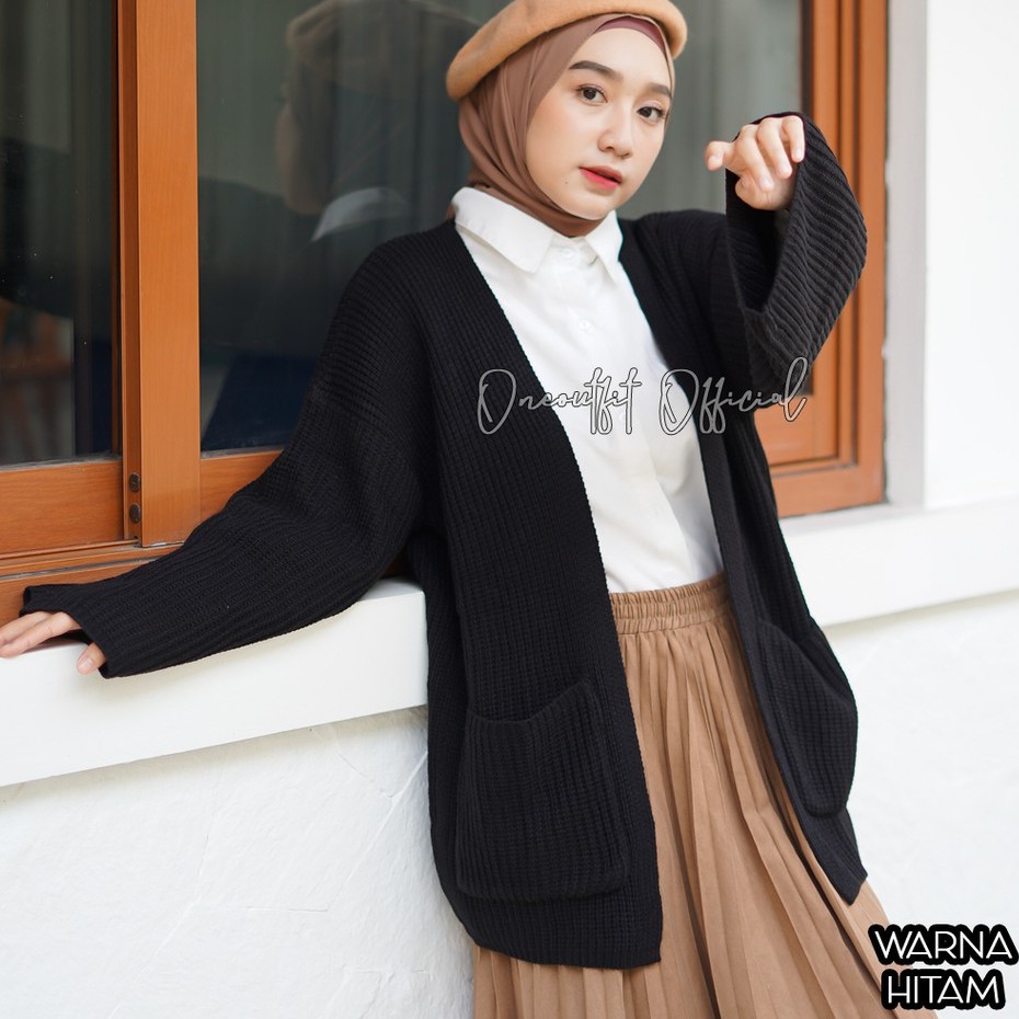 4XL- 5XL Cardigan Rajut Jumbo Premium/ Cardigan Rajut Oversize/ Outer Jumbo Big Size/ Rajut Murah-6