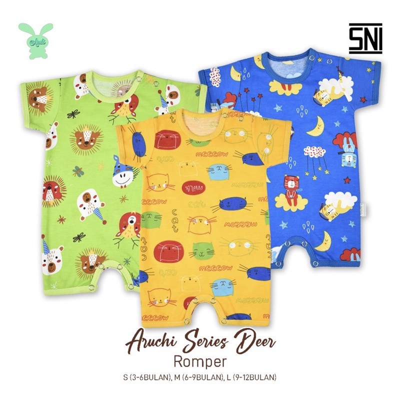 1PCS ROMPER SML ARUCHI Romper Bayi SNI CBKS