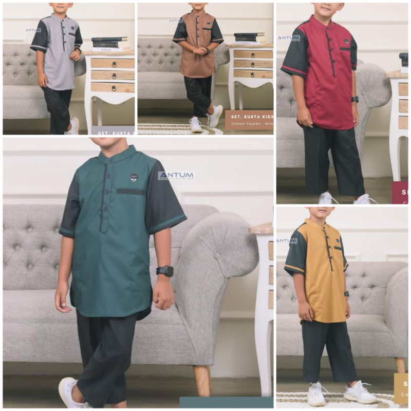 Baju Celana Setelan Kurta Kids List Brand Antum